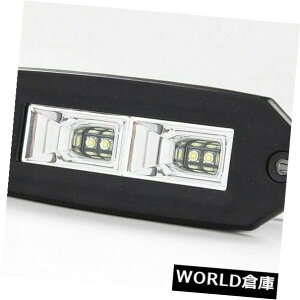 LEDCgo[ ȀƖ^]40W̑䎆LED̃|bhCg^̎d̃Cgo[ 40W Flush Mount LED Pod Light Flood Work Light Bar Driving Running Fog Lighting