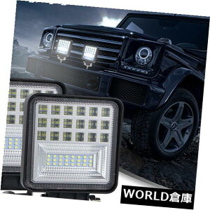 LEDCgo[ 2×4C`X|bgtbhLED[NCgo[R{uo[[t4WDgbNtHOv 2x 4inch Spot Flood LED Work Light Bar Combo Bullbar Roof 4WD Truck Fog Lamp