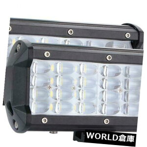 LEDCgo[ 2{7C`432W 43200LMNbhIt[hR{LEDCgo[hCrOtHOv 2pcs 7 Inch 432W 43200LM Quad Row Off Road Combo LED Light Bar Driving Fog Lamp