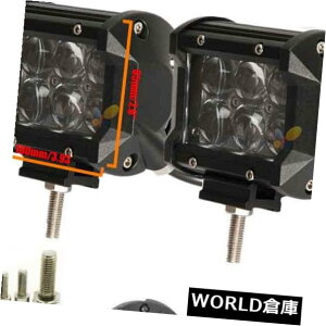 LEDCgo[ 2s[X4C`30bgledCgo[L[u|bhtbhr[fAs6×IXledv 2pcs 4inch 30W LED Light Bar Cube Pods Flood Beam Dual Row 6 x Osram LEDs Lamp