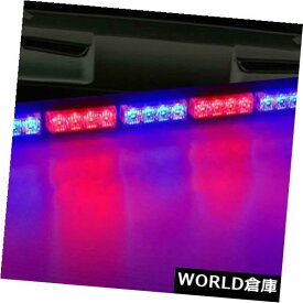 LEDライトバー 35 "32 LED交通顧問緊急ハザード警告ストロボライトバーレッドブルー 35" 32 LED Traffic Advisor Emergency Hazard Warning Strobe Light Bar Red Blue