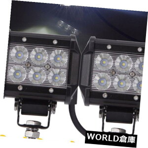 LEDCgo[ 18WIt[hX|bgATV SUV̖̉^]vdLED̎d̍^̃Cgo[ 18W Offroad Spot ATV SUV Fog Driving Lamp Double Row LED Work Flood Light Bar