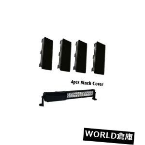 LEDCgo[ 32C`یJo[ubN4×8 "LEDƃCgo[It[hSUVpZbg 32inch Protective Cover Black 4x 8'' Set For LED Work Light Bar Offroad SUV