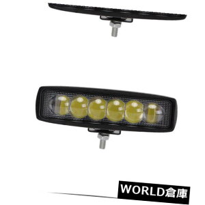 LEDCgo[ gbN^]4Dw^]10X 6Inch 18W LED̎d̃Cgo[̓_̃It[h 10X 6Inch 18W LED Work Light Bar Spot Offroad Driving 4D Opticals Driving Truck
