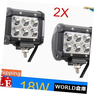 LED���C�g�o�[ 2X 4 �C���`18W�̃N���[��LED�̎d���̃��C�g�o�[�̓_���[�^�[SUV�I�t���[�h��4WD�̃g���b�N�̃{�[�g 2X 4INCH 18W CREE LED Work Light Bar SPOT Motor SUV Off-Road Fog 4WD Truck Boat �y���s�A���i�z