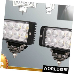 LEDCgo[ 2X 5.5 "It[h4WDgbNSUV ATV̂߂24W LED[NCgo[tbhr[v 2X 5.5" 24W LED Work Light Bar Flood Beam Lamps For Off-Road 4WD Truck SUV ATV