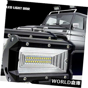 LEDCgo[ 2s[X5 "C`72bg^ledƃCgo[{[ggbNIt[hsuvhCrOtHOv 2PC 5" Inch 72W Flood LED Work Light Bar Boat Truck Offroad SUV Driving Fog Lamp