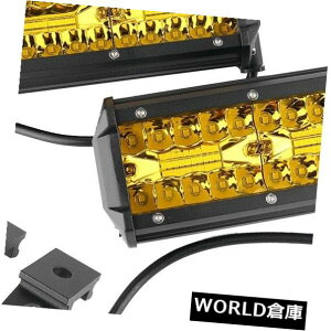 LEDCgo[ 2{7 "jo[TLEDCgo[R{r[tHOvh[NCgjo[T 2pcs 7" LED Light Bar Combo Beam Fog Lamp Waterproof Work Lights Universal