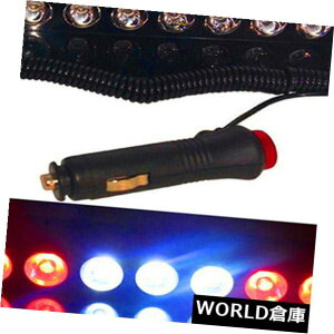 LEDCgo[ 9LEDXg{Cgo[bh/zCgJ[gbN_bV邢_Ōxv12V 9LED Strobe Light Bar Red/White Car Truck Dash Bright Flashing Warning Lamp 12V