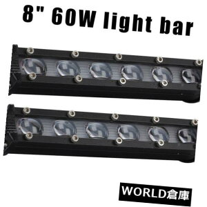 LEDCgo[ 2×8C`SUV 4WD LED[NCgo[op[[t}EgtHOX|bgr[v6000K 2X 8in Car SUV 4WD LED Work Light Bar Bumper Roof Mount Fog Spot Beam Lamp 6000K