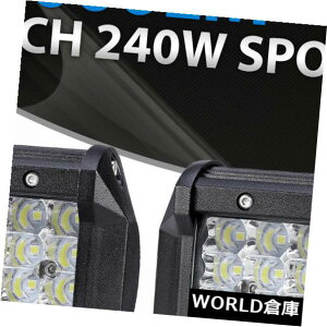 LEDCgo[ 240W 4 "LEDR{[NCgo[X|bgCgIt[hhCrOtHOvgbN{[g 240W 4" LED Combo Work Light Bar Spotlight Off-road Driving Fog Lamp Truck Boat