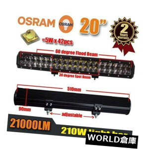 LEDCgo[ 20 "210W Osram LEDCgo[[NCgtbhX|bgR{r[hCrOtHOv 20" 210W Osram LED Light Bar Work Light Flood Spot Combo Beam Driving Fog Lamp