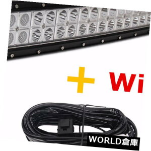 LEDCgo[ zpn[lXtĂ铹𗣂ĉ^]43C`240W̓R{̎dLED̃Cgo[Ȃ܂ 43inch 240W CURVED Combo Work LED Light Bar Driving Offroad With Wiring Harness