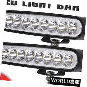 LEDCgo[ 2×7C`80WN[LEDCgo[X|bg[NCgIt[hgbNW[v4WD ATVubN 2x 7inch 80W Cree LED Light Bar Spot Work Light Offroad Truck Jeep 4WD ATV Black