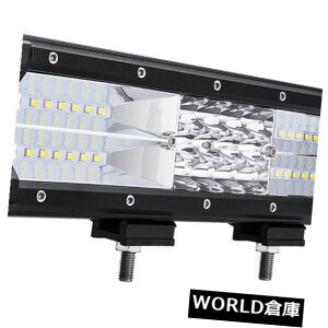 LEDCgo[ DB-III 12 "108W 3LEDCgo[tbhR{hCrO[Nv4 x 4W[v DB-III 12" 108W Tri-row LED Light Bar Flood Combo Driving Work Lamp for 4x4 Jeep