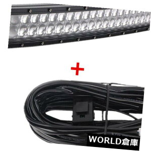 LEDCgo[ Ȃꂽ52 "It[hstH[hUTE̎RȔẑ߂300W LED̃Cgo[4D̃R{ Curved 52'' 300W LED Light Bar 4D Combo For Offroad Driving Ford UTE Free Wiring