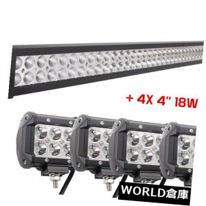 LED���C�g�o�[ 50 288���b�gled���C�g�o�[�R���{���O�^�]�I�t���[�h�����v+ 4×18���b�g4�C���`�|�b�h�����v 50 288W Led Light Bar Combo Outdoor Driving Offroad Lamp+4X 18W 4inch Pods Lamp �y���s�A���i�z