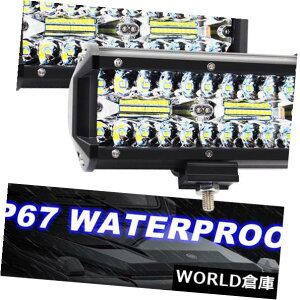 LEDCgo[ 2×7 "C`40 LEDƃCgo[^X|bgR{It[hhCrOvԂ̃gbN 2X 7" Inch 40 LED Work Light Bar Flood Spot Combo Offroad Driving Lamp Car Truck
