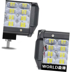 LEDCgo[ 2s[X4C`72bgN[ledƃCgo[^X|bgIt[hgbNhCrOv 2Pcs 4inch 72W CREE LED Work Light Bar Flood Spot Offroad Truck Fog Driving Lamp