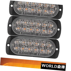 LEDCgo[ Lot4ߐF12 LED 36Wo[ԃgbNXg{tbVً}x12V-24V Lot4 Amber 12 LED 36W Bar Car Truck Strobe Flash Emergency Warning Light 12V-24V