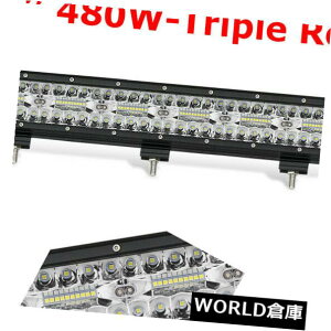 LEDCgo[ O23C`480W LED̎d̃Cgo[̓_̍^ṽIt[hsbNAbvSUV ATV Tri-Row 23 Inch 480W LED Work Light Bar Spot Flood Lamp Offroad Pickup SUV ATV