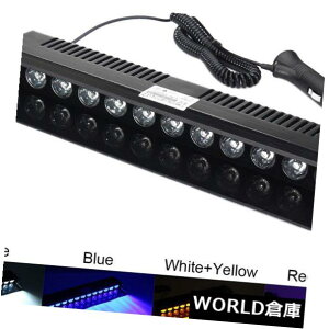 LEDライトバー 12 LEDカー緊急ストロボライトバー警告フラッシュバイザーデッキダッシュランプ 12 LED Car Emergency Strobe Light Bar Warning Flash Visor Deck Dash Lamp