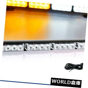 LEDCgo[ 17 "16 LEDXg{Cgo[ً}xnU[hAhoCU[tbVAo[zCg 17" 16 LED Strobe Light Bar Emergency Warning Hazard Advisor Flash Amber White