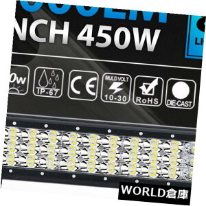 LEDCgo[ 2XO14 "C`450W̃N[͎d̃Cgo[̓_̍^It[h4WDgbN12"𓱂܂ 2X Tri-Row 14"Inch 450W CREE Led Work Light Bar Spot Flood Offroad 4WD Truck 12"