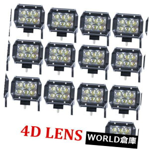 LEDCgo[ 20X 4 "18WX|bgLEDCgo[W[vIt[h|bhƃCg{[gtHO4DIveBJ 20X 4" 18W Spot LED Light Bar Jeep Offroad Pods Work Light Boat Fog 4D Opticals