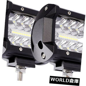 LEDCgo[ 2s[X4C`60bgN[led[NCgo[R{r[It[h4bghCrOv12{g 2pcs 4inch 60W CREE LED Work Light Bar Combo Beam Offroad 4WD Driving Lamp 12V