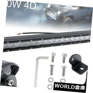LEDCgo[ 100WԂ̂܂LED̍Ɠ_20x4DN[̃`bvR{It[hCg^] 100W Car Straight LED Worklight Bar 20x4D CREE Chips Combo Offroad Light Driving
