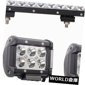 LEDCgo[ 17 "108W LED[NCgo[R{hCrOvIt[h+ 2X 4" 18W CREEL[u|bh 17" 108W LED Work Light Bar Combo Driving Lamp Off road+2X 4" 18W CREE Cube Pods