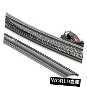 LED���C�g�o�[ ��܂��ȍ�50 LED���C�g�o�[�f���A����N���[���z���C�gDRL 72950BLKDRL�Ȑ� Rough Country 50 LED Light Bar Dual Row CREE Curved White DRL 72950BLKDRL Curve �y���s�A���i�z
