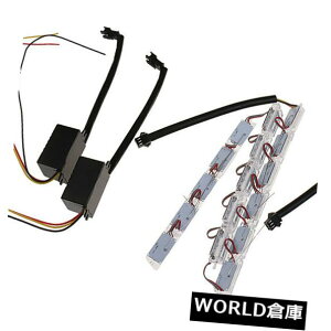 LEDCgo[ 216 LEDԒԑsv^[VOiV[PVCgo[12-24V 2pcs 16 LED Car Daytime Running Lamp Turn Signal Sequential Light Bar 12-24V