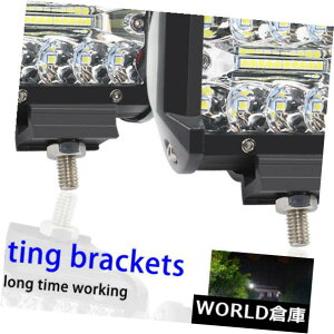 LEDCgo[ 2{4 "C`60W LED[NCgo[tbhX|bgR{It[hhCrOtHOv 2Pcs 4" Inch 60W LED Work Light Bar Flood Spot Combo Off-road Driving Fog Lamps