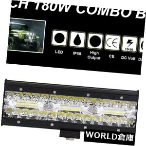 LEDCgo[ 9 "180W LED[NCgo[X|bg^R{hCrOvIt[hSUV 4x4 4WD 9" 180W LED Work Light Bar Spot Flood Combo Driving Lamp Offroad SUV 4x4 4WD