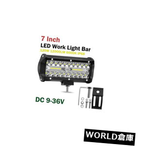 LEDCgo[ 7C`N[LEDCgo[120WX|bgtbhR{r[o[XhCrOvSUV MK 7inch Cree LED Light Bar 120W Spot Flood Combo Beam Reverse Driving Lamp SUV MK