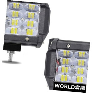 LEDCgo[ SUṼ{[g^]2X72W 8640LM LED̎d̃Cgo[̍^_̃It[hgbN̖ 2X72W 8640LM LED Work Light Bar Flood Spot Offroad Truck Fog Driving SUV Boat