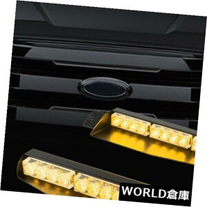 LEDCgo[ 34 "32 LEDJ[ً}xoCU[fbLXg{Cgo[Ao[CG[ 34" 32 LED Car Emergency Warning Visor Split Deck Strobe Light Bar Amber Yellow