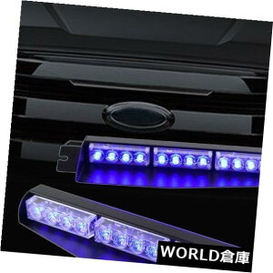 LEDCgo[ 34 "32 LEDԂً̋}xoCU[fbL_bVXg{Cgo[12Vu[ 34" 32 LED Car Emergency Warning Visor Split Deck Dash Strobe Light Bar 12V Blue