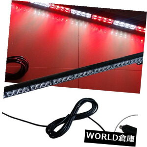 LEDCgo[ 32͐ԂXg{CgXgbv12V̉]M̎MLED_𓱂܂ 32 Led Red White Strobe Light Strip 12V Turn Signals Auto Signals Car LED Bar