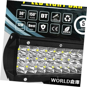 LEDCgo[ 7 '' 360W LEDCgo[X|bg^R{r[gC[SUV 4WDhCuIt[hzbg 7'' 360W LED LIGHT BAR SPOT FLOOD COMBO BEAM TRI ROW SUV 4WD DRIVING OFFROAD HOT