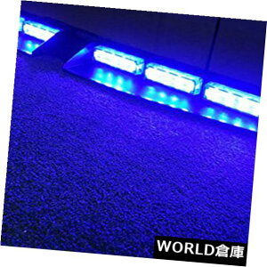LEDCgo[ 32LEDJ[ً}xoCU[}Eg_bVtbVXg{Cgo[u[ 32LED Car Emergency Warning Visor Mount Dash Flash Strobe Light Bar Blue