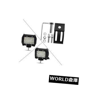 LEDライトバー 2x 4インチ72Wのクォード列LEDポッドクリーワークライトバー運転霧スポットトラック12ボルトHS 2x 4INCH 72W Quad Row LED Pods CREE Work Light Bar Driving Fog Spot Truck 12V HS
