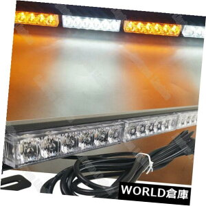 LEDCgo[ 24 "LED 72WߐFƔF̌ʌږtbVً}xXg{Cgo[ 24" LED 72W AmberWhite Traffic Advisor Flash Emergency Warning Strobe Light Bar