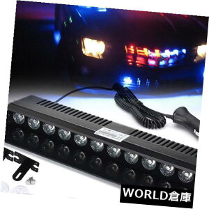 LED���C�g�o�[ 12 LED�ԋً}�X�g���{���C�g�o�[�x�@�x���t���b�V���o�C�U�[�f�b�L�_�b�V�� 12 LED Car Emergency Strobe Light Bar Police Warning Flash Visor Deck Dash �y���s�A���i�z
