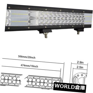 LEDCgo[ 20 "C`288W LED[NCgo[^X|bgR{It[hhCrOvԂ̃gbN 20" Inch 288W LED Work Light Bar Flood Spot Combo Offroad Driving Lamp Car Truck