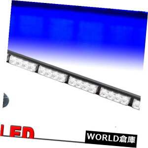 LEDCgo[ 26 "24 LEDԂً̋}xʌږ_ŃXg{Cgo[u[ 26" 24 LED Car Emergency Warning Traffic Advisor Flashing Strobe Light Bar Blue
