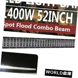 LEDCgo[ 52 "4WD SUVԂ^]郍[hgbÑW[v𗣂ꂽ1400W LED̎d̃Cgo[̃R{̃r[ 52" 1400W LED Work Light Bar Combo Beam Off Road Truck Jeep Driving 4WD SUV Car