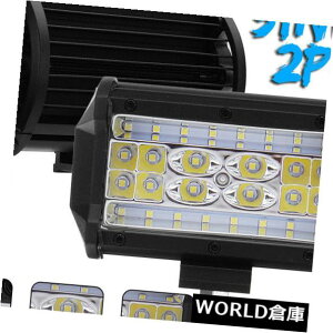 LEDCgo[ 5C`168W LED̎d̃Cgo[̍^̓_̃|bhIt[hgN^[Ԃ̉^]v 5 Inch 168W LED Work Light Bar Flood Spot Pods Offroad Tractor Car Driving Lamp